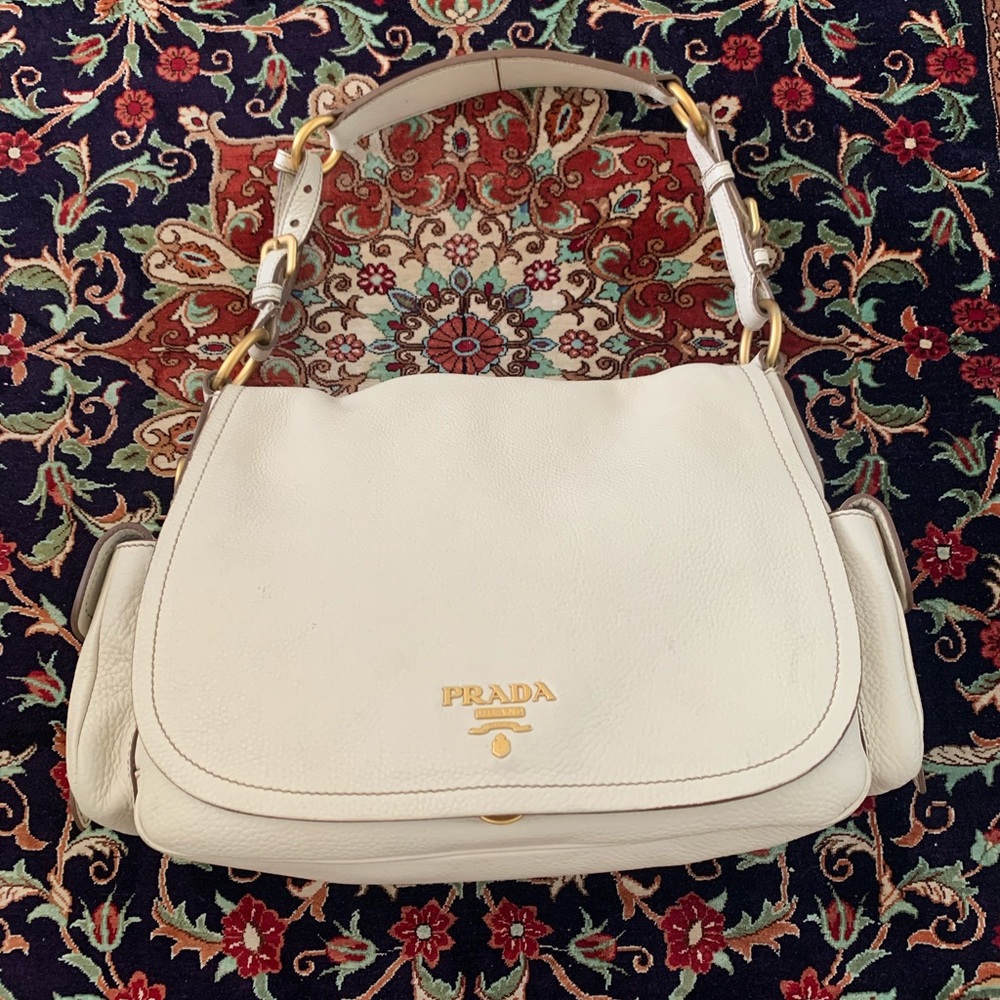 Prada Beige Cream Purse Bag